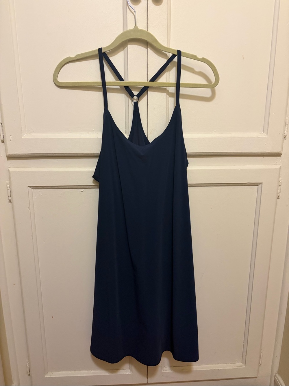 Outdoor Voices Navy Racerback Slip Chemise